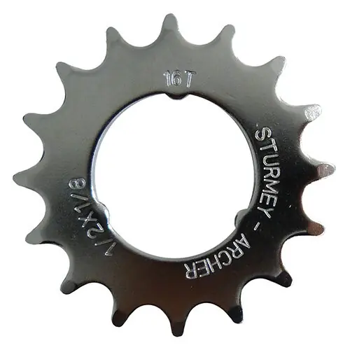 Steckkranz 16 Zähne, 1/2"x1/8" flach, SunRace, HSL848