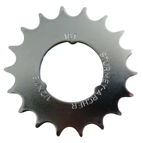 Steckkranz 18 Zähne, 1/2"x1/8" flach, SunRace, HSL844