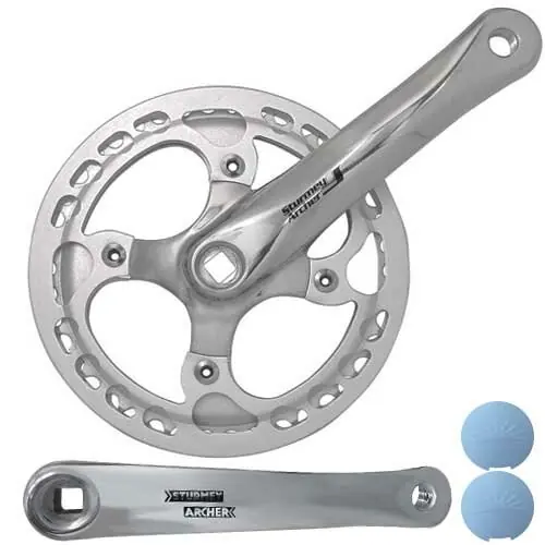 Kurbelsatz FCS722 42 Zähne, 170 mm, silber, mit Kettenschutz, SunRace, FCS722-BOX